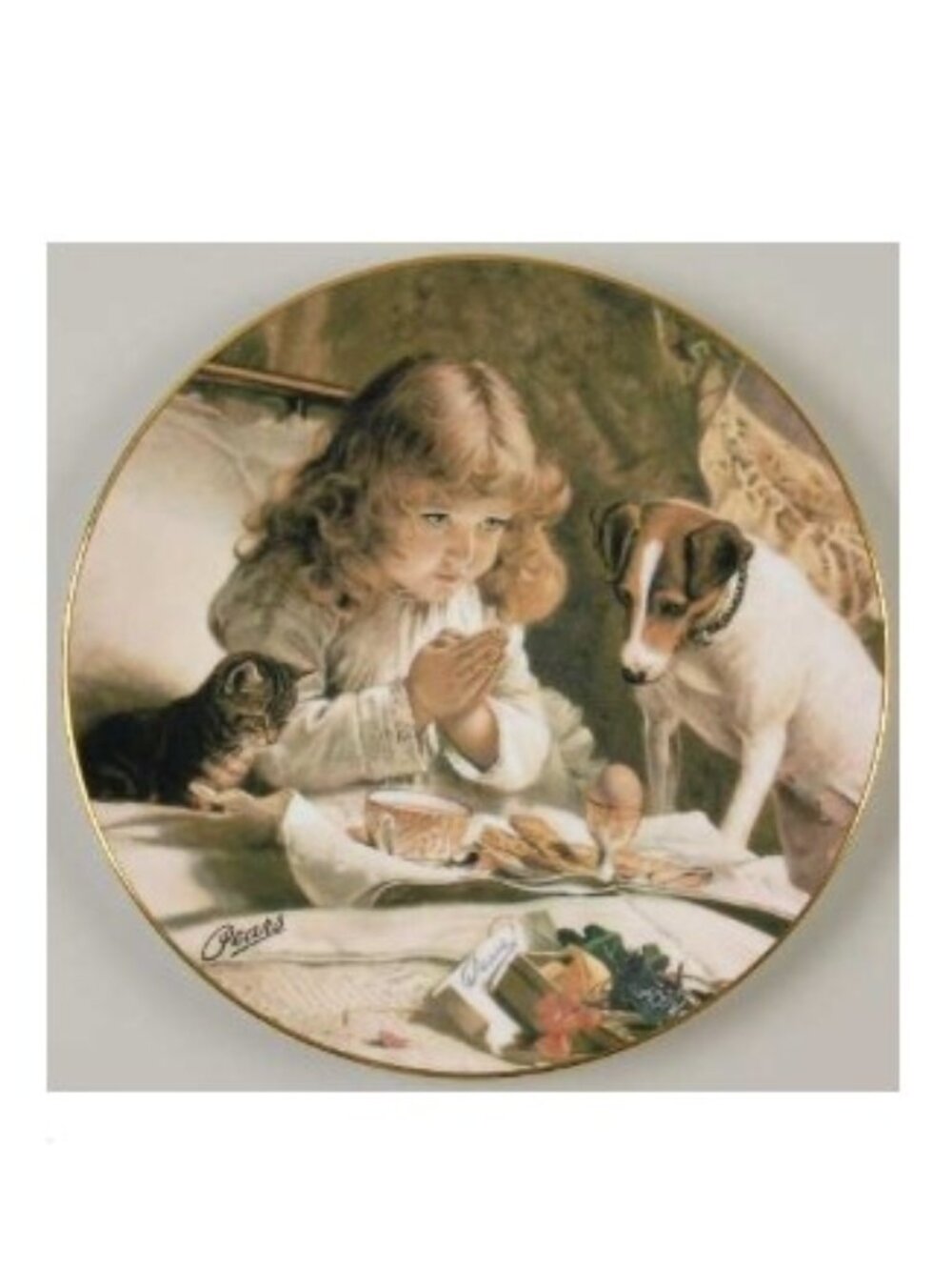 Royal Grafton Collectors Plate SUSPENSE From PEARS Victorian Paintings